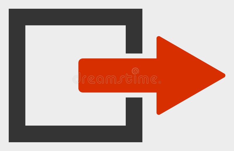 Export Arrow Raster Icon Illustration royalty free illustration