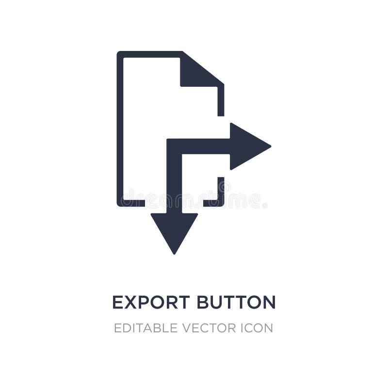 export button icon on white background. Simple element illustration from UI concept royalty free illustration export button icon on white background. Simple element illustration from UI concept royalty free illustration