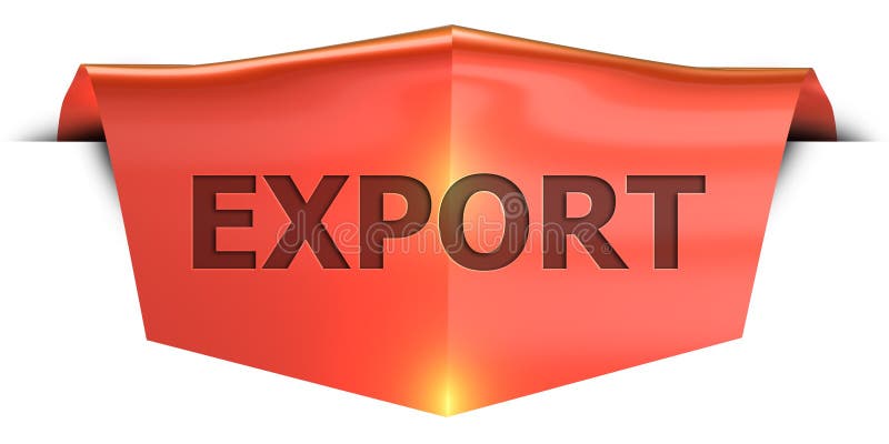 Banner export stock illustration. Illustration of freight 111755938