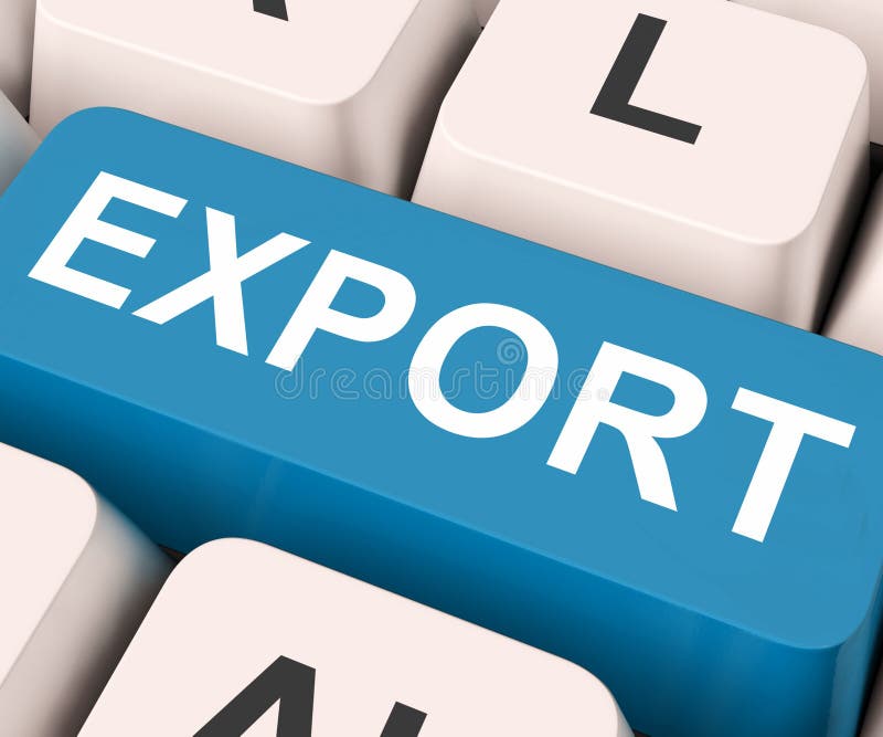 Export Key On Keyboard Meaning Sell Overseas Or Trade. Keyboard sell stock images, royalty-free photos and pictures