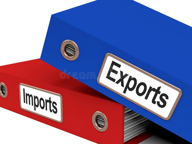 Export- och Importmappar royaltyfri illustrationer Export- och Importmappar royaltyfri illustrationer
