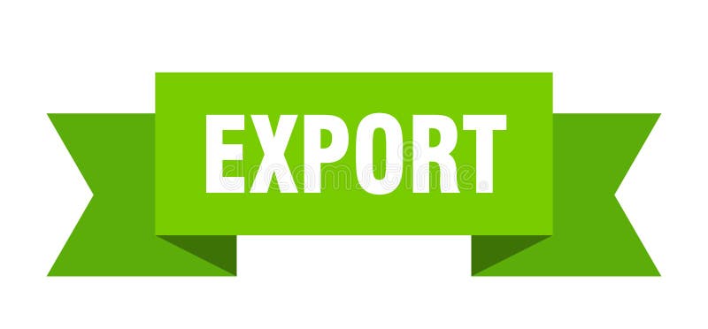 Export Ribbon Stock Illustrations 784 Export Ribbon Stock
