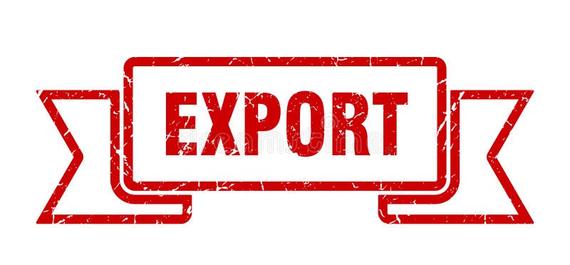 Export Ribbon Stock Illustrations 784 Export Ribbon Stock