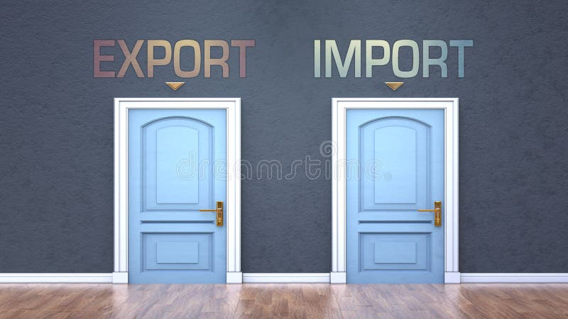 hambruna instante Querer Exportar E Importar Como Una Opción Que Se Muestra Como Palabras Exportar Importación En Puertas Para Mostrar Que Exportar E Impor Stock de ilustración - Ilustración de puerta, decida: 187483611 hambruna instante Querer Exportar E Importar Como Una Opción Que Se Muestra Como Palabras Exportar Importación En Puertas Para Mostrar Que Exportar E Impor Stock de ilustración - Ilustración de puerta, decida: 187483611