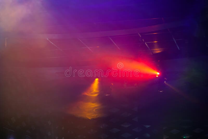 Exposition de lumière de disco, lumières d'étape images libres de droits Exposition de lumière de disco, lumières d'étape images libres de droits