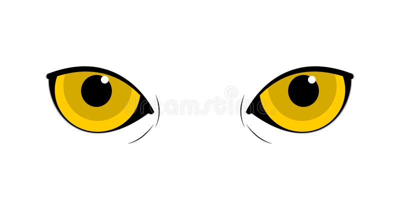 Expresiones Neutrales Del Gato Con Ojos Amarillos Ilustración del Vector -  Ilustración de animal, encantador: 199399209