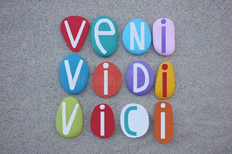 Patch Bordado Veni Vidi Vici - Eu vim eu vi eu conquistei