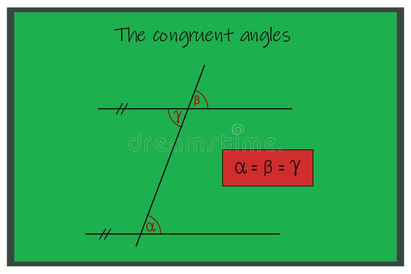Expressão Gráfica De ângulos Congruentes Ilustração do Vetor