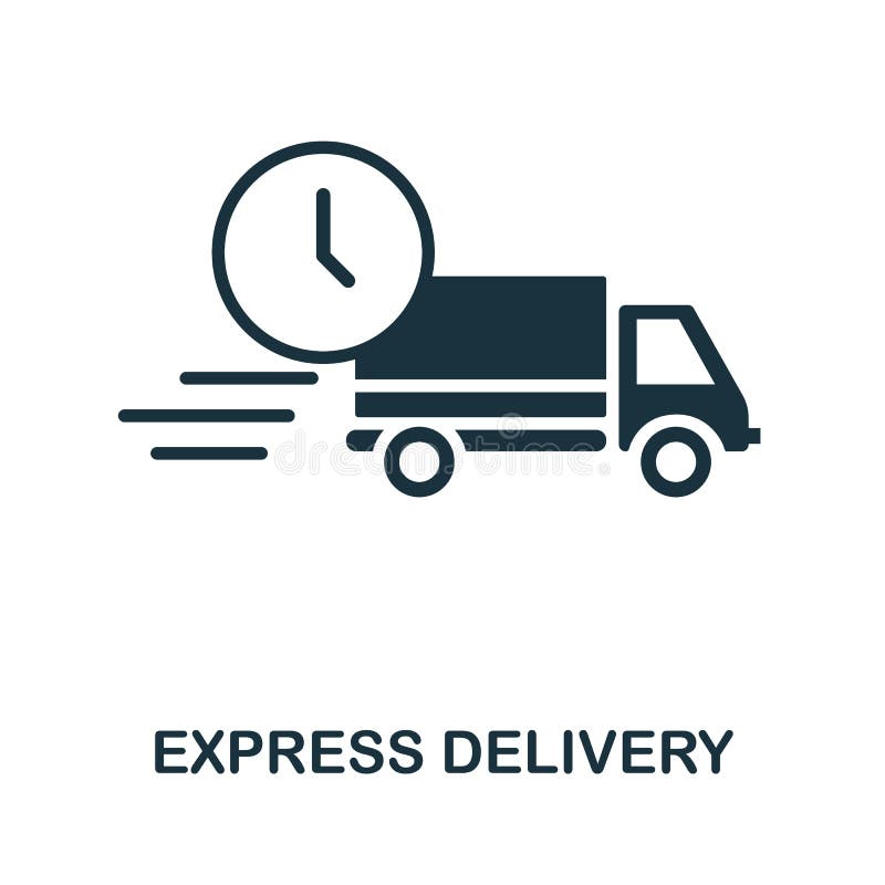 Express Delivery Icon. Simple Illustration from Cargo Collection Stock  Illustration - Illustration of ground, quick: 178068652