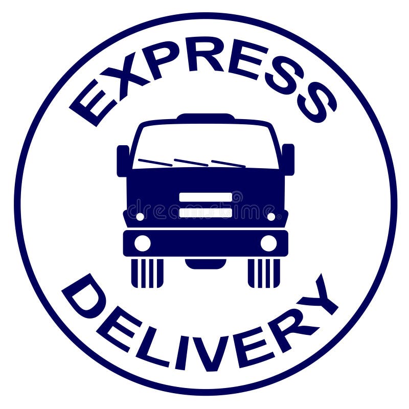 Express Delivery Rubber Stamp Stock Vector Illustration of grunge