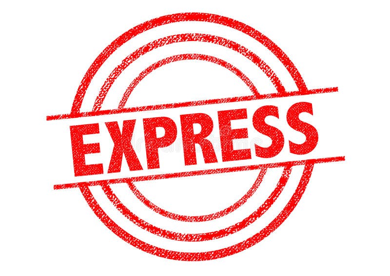 EXPRESS Rubber Stamp stock illustration. Illustration of fast 86663933
