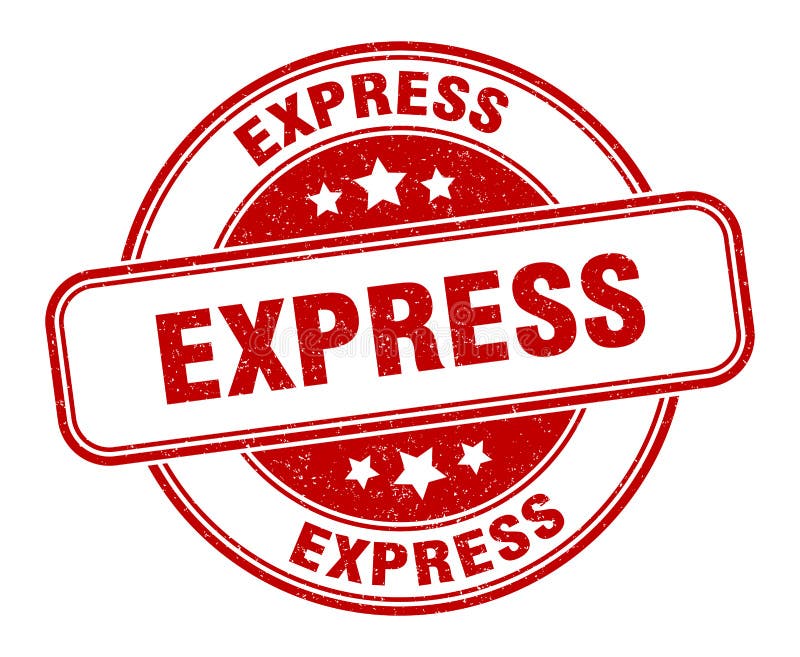 Express Stamp. Express Round Grunge Sign Stock Vector