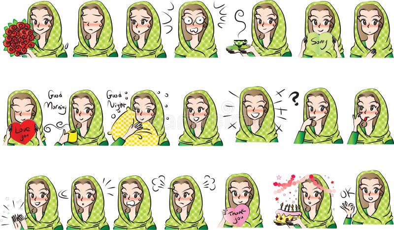 Expression package vector vector illustration Expression package vector vector illustration
