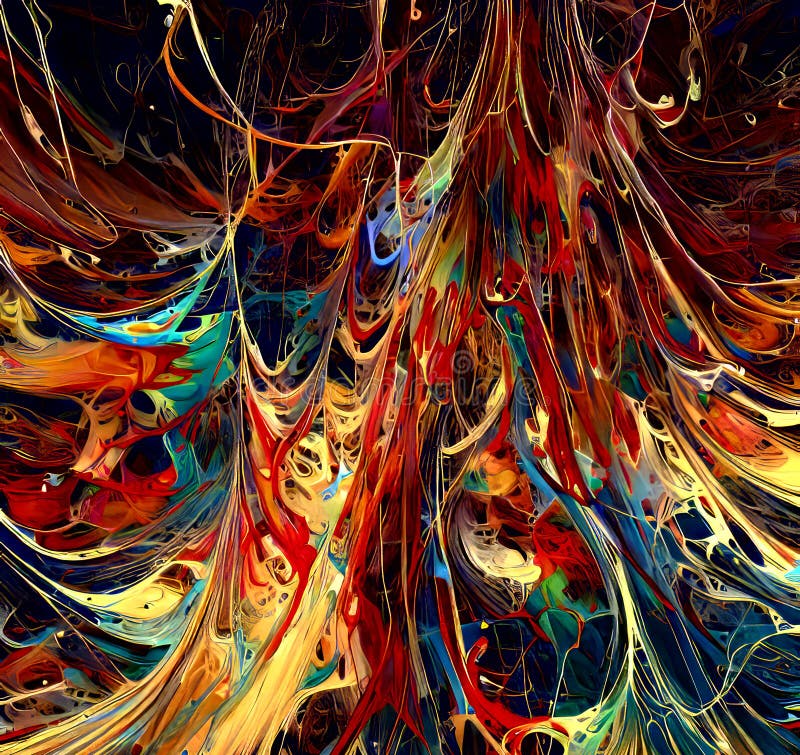 A glorious tree in the style of Jackson Pollock V3 – Most Incredible Art