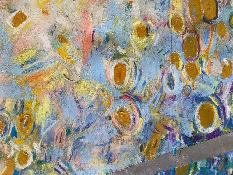Expressionism Gold Sky Background. Trendy Painting texture. royalty free illustration Expressionism Gold Sky Background. Trendy Painting texture. royalty free illustration