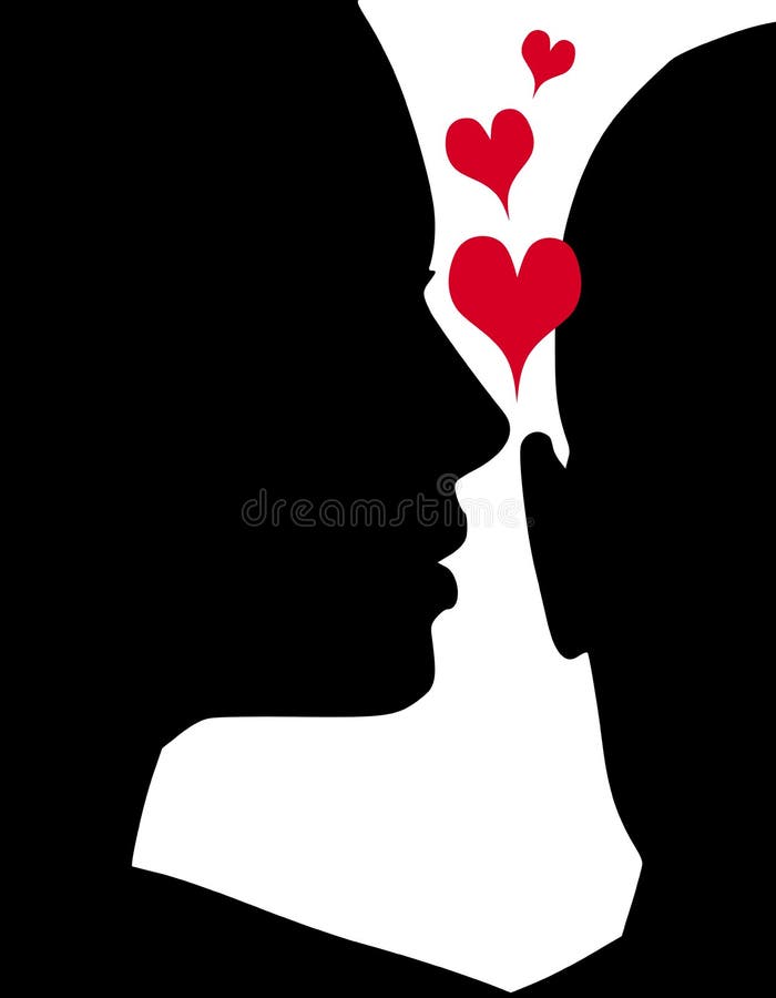 Expressions de chuchotement de l'amour illustration libre de droits Expressions de chuchotement de l'amour illustration libre de droits