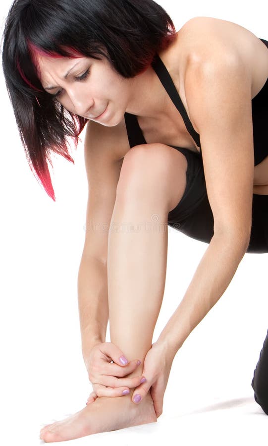 Expressive portrait of woman who has joint pain