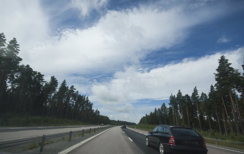 3 lane expressway stock image. Image of divider, road 73984927