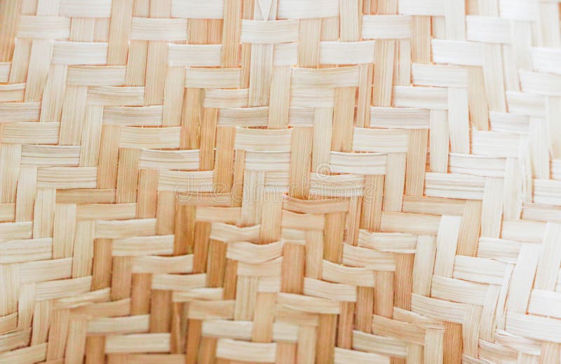 Fabrics, wicker baskets, bamboo royalty free stock photography