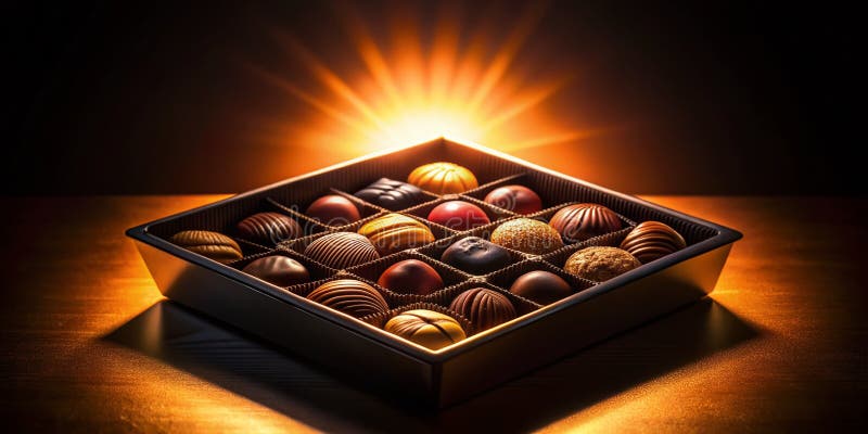 Exquisite Chocolate Box Silhouette Unveiling a World of Indulgence in ...