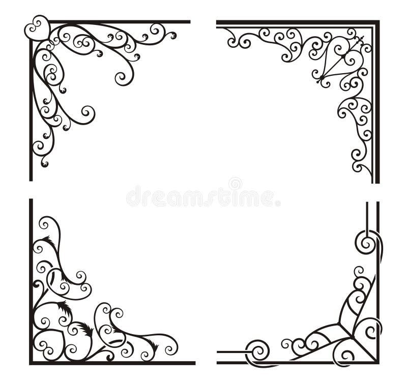 Exquisite Corner Ornamental Designs