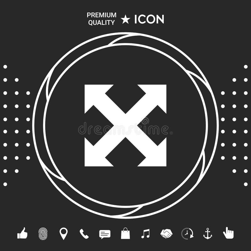 Extend, resize, enlarge icon. Graphic elements for your designt vector illustration