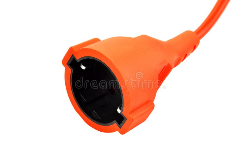 Extension Electric Cable with Plug Stock Photo Image of engineering