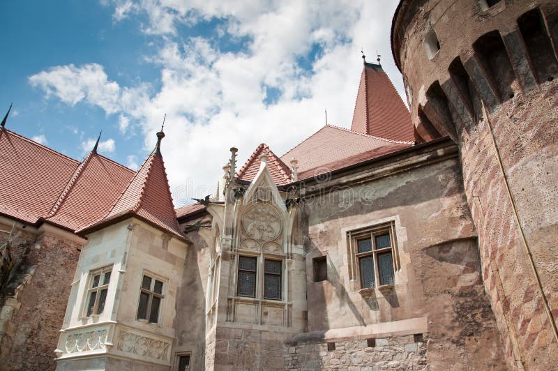 Exterior architectural details at a medieval town