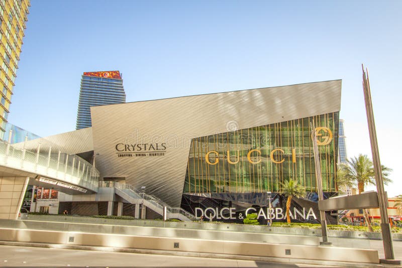 Exterior of the Crystals Shops on Las Vegas Strip Editorial Photography -  Image of money, architecture: 168915217