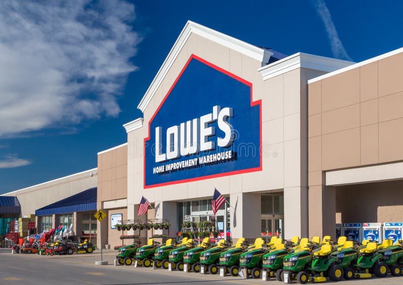 RAPID CITY, SD/USA - JUNE 1, 2017: Lowe`s Home Improvement Warehouse exterior. Lowe`s is an American chain of retail home improvement stores in the United States, Canada, and Mexico. RAPID CITY, SD/USA - JUNE 1, 2017: Lowe`s Home Improvement Warehouse exterior. Lowe`s is an American chain of retail home improvement stores in the United States, Canada, and Mexico.