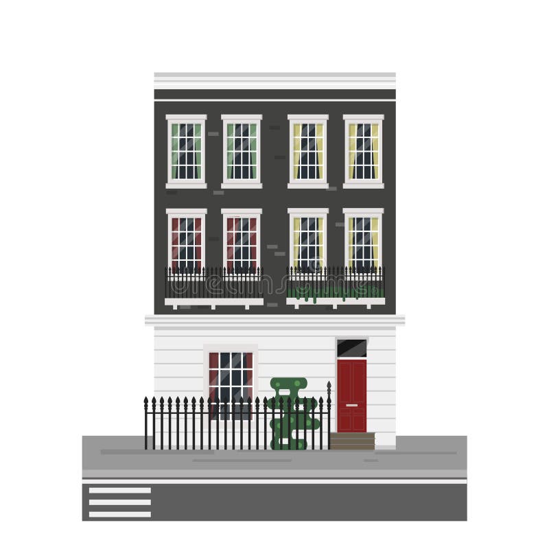 Exterior inglés de la casa libre illustration Exterior inglés de la casa libre illustration
