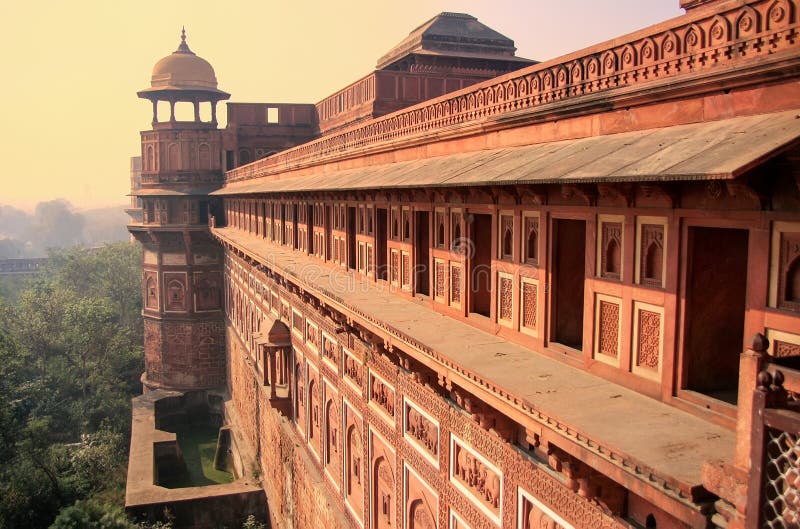 Exterior of Jahangiri Mahal in Agra Fort, Uttar Pradesh, India stock image Exterior of Jahangiri Mahal in Agra Fort, Uttar Pradesh, India stock image