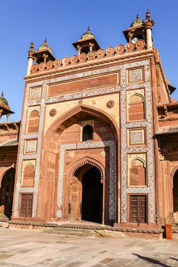 Exterior of Jama Masjid mosque in Fatehpur Sikri, Agra, Uttar Pradesh, India, Asia