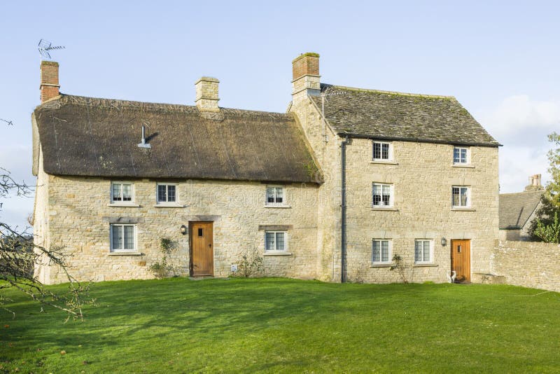 Stone cottage exterior UK royalty free stock image Stone cottage exterior UK royalty free stock image