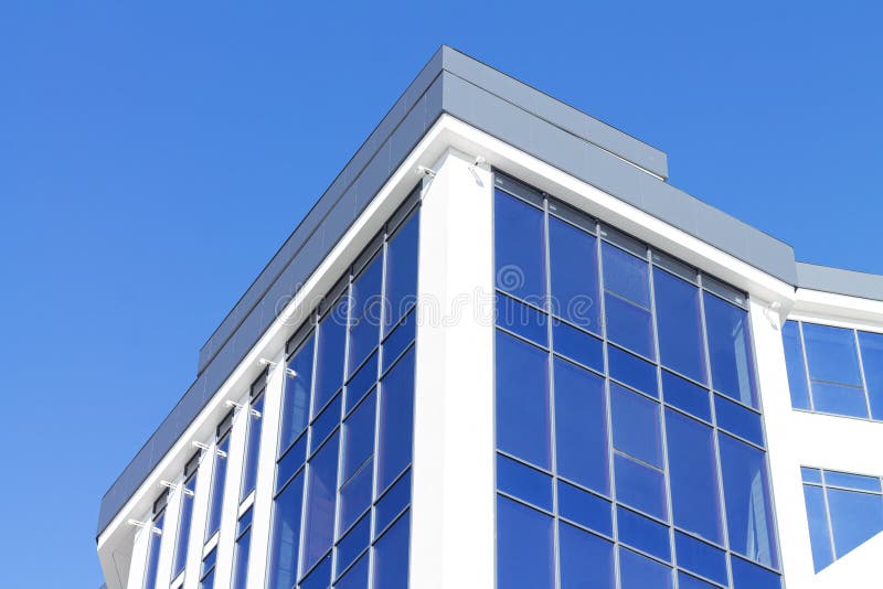 Exterior of modern glass residential or office building royalty free stock photos