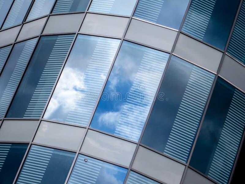 Exterior of a new modern corporate building stock image Exterior of a new modern corporate building stock image