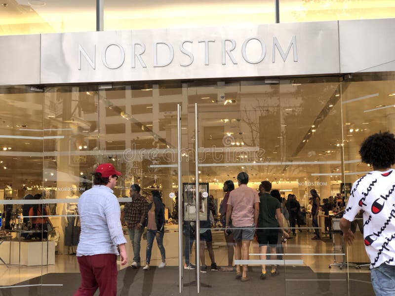 Nordstrom in Los Angeles editorial photography. Image of store