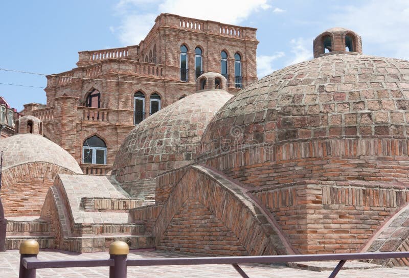 Interesting Architecture of Public Baths in the Centre of Tbilisi