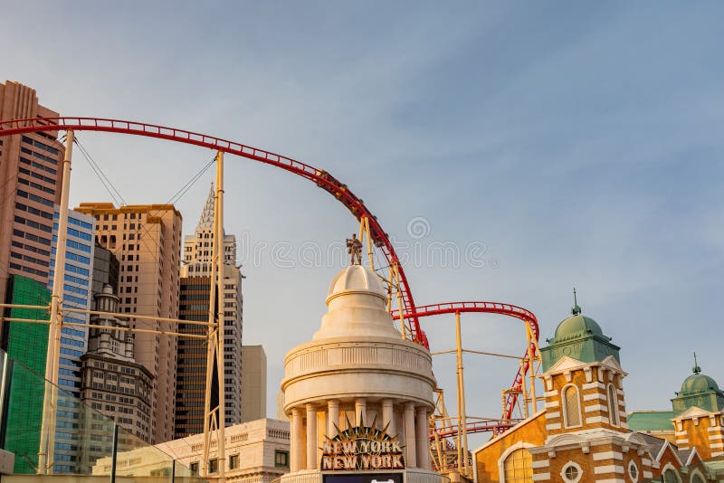 New York-New York hotel with roller coaster, The Strip, Las Vegas Boulevard  South, Las Vegas, Nevada, United States of America, North America - Stock  Photo - Masterfile - Rights-Managed, Artist: robertharding, Code