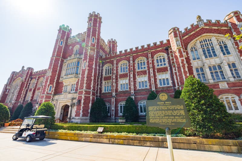 Exterior View of the Evans Hall of the University of Oklahoma Editorial