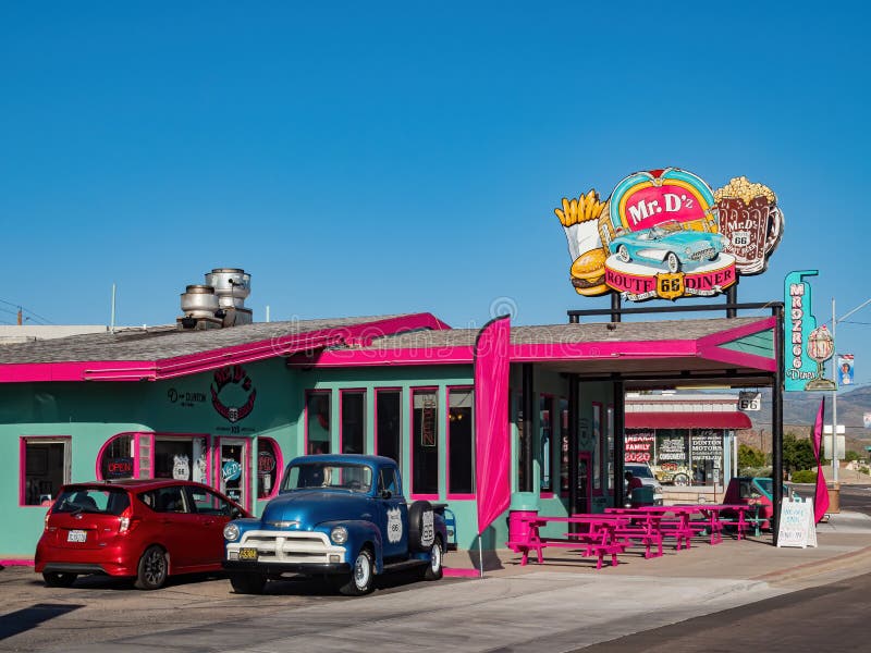 Exterior View of the Mr D Z Route 66 Diner 