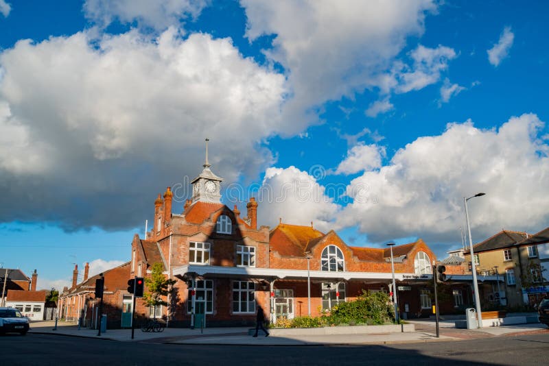 Exterior View of the Train Station of Bognor Regis Editorial Stock