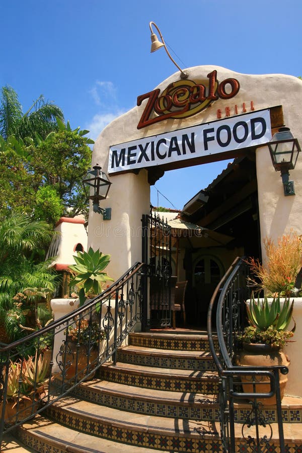 Exterior View of the Zocalo Mexican Food Restaurant Editorial Photo