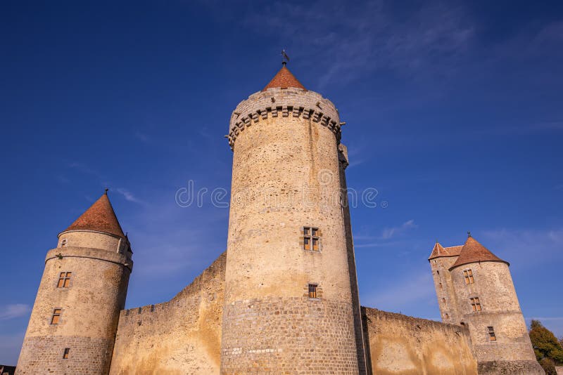 Exteriors Of Castle Of Blandy Les Tours France Editorial Image Image exteriors-of-castle-of-blandy-les-tours-france-editorial-image-image