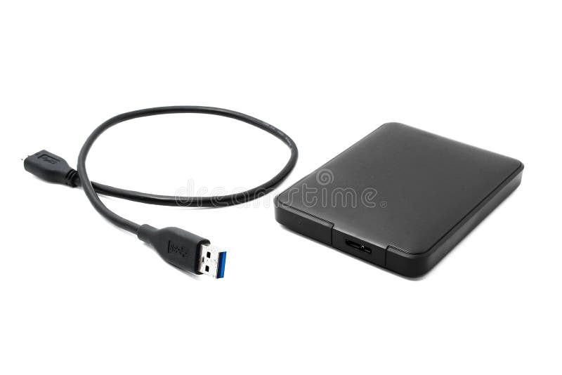 External hard drive stock photo