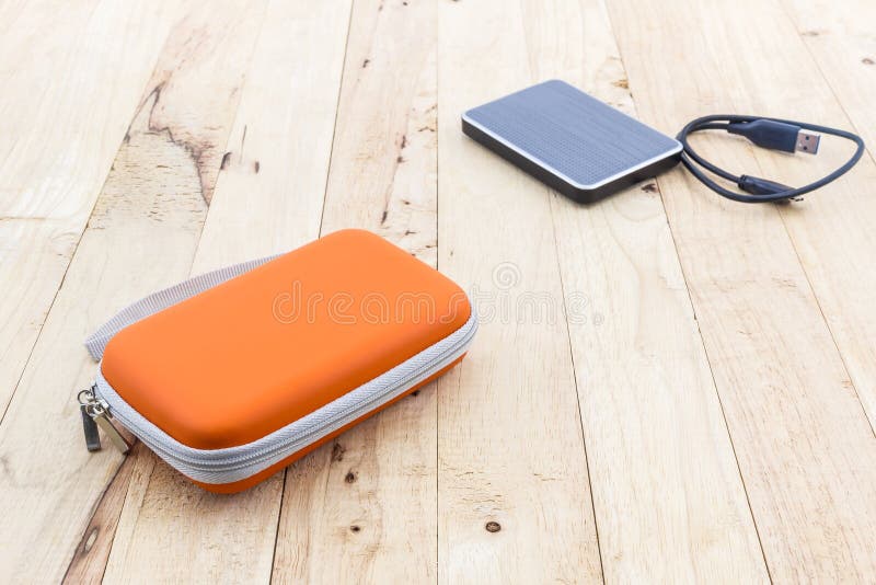 External Hard Drive Carrying Case. Stock Image Image of backup