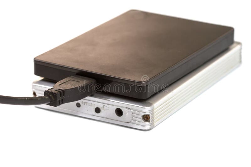 External Hard Drive with Usb Cable Stock Photo Image of memory, media