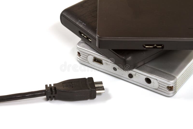 External Hard Drive with Usb Cable Stock Image Image of disc