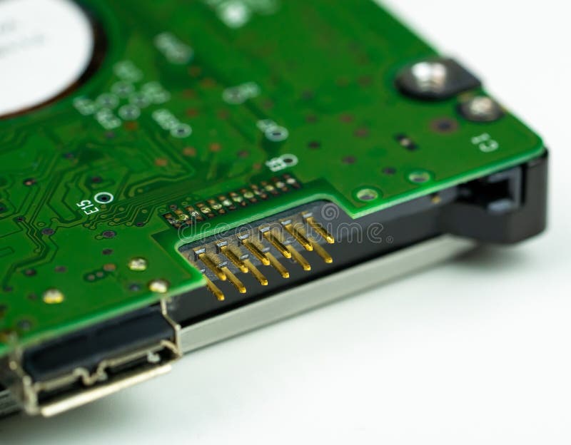 The External Harddisk Drive Connection at the Back for Connecting To a