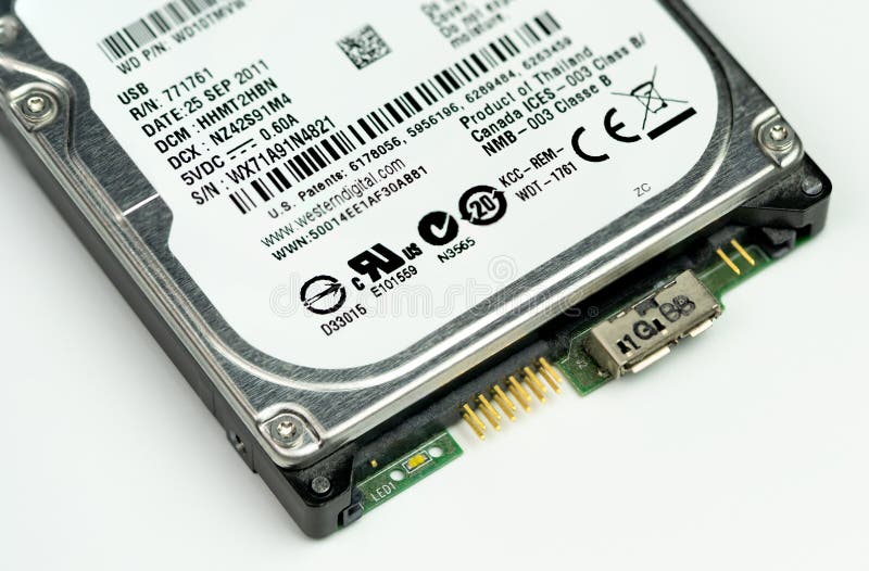 The External Harddisk Drive Connection at the Back for Connecting To a